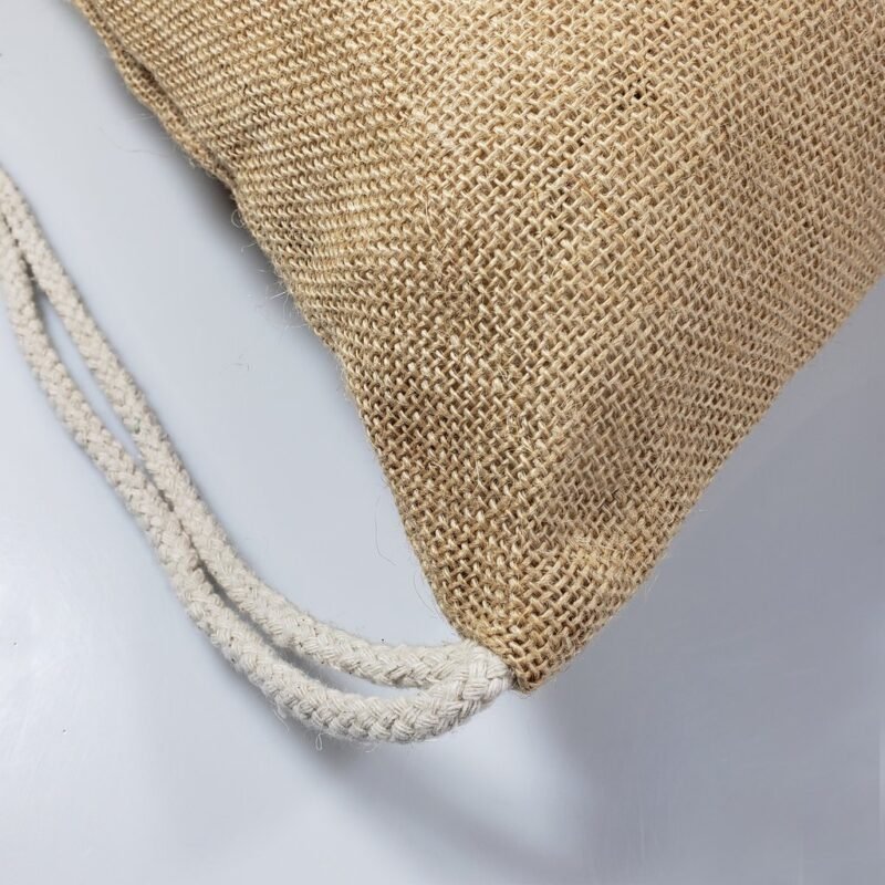 Jute Drawstring Bags Natural Burlap Backpacks - Image 2