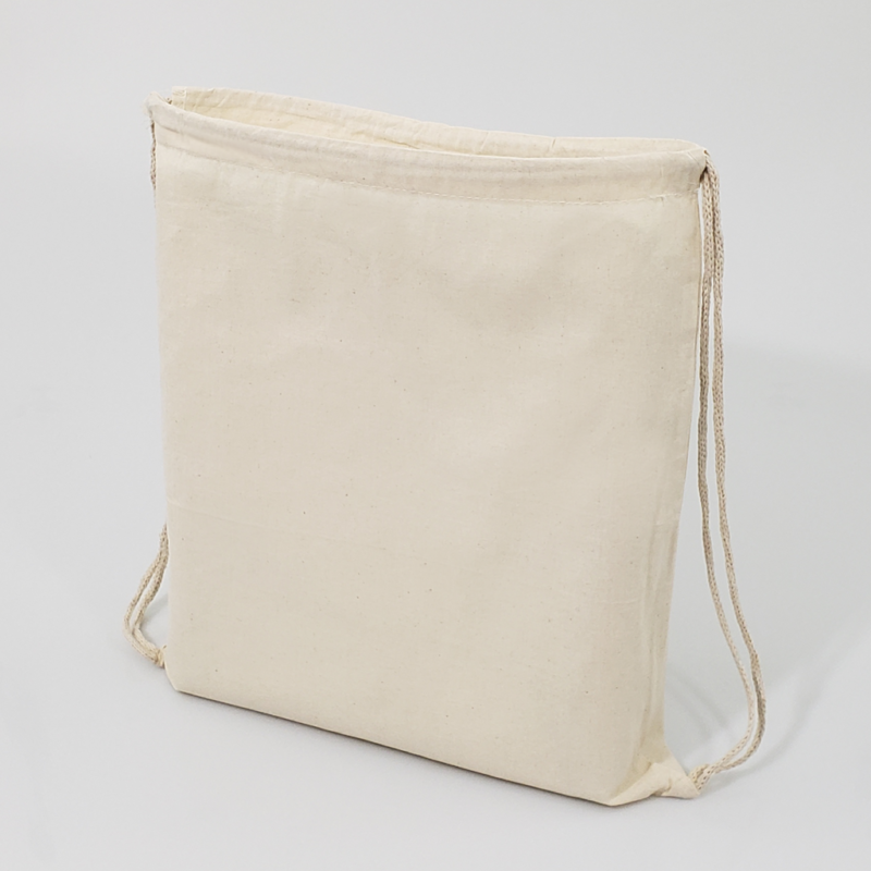 Small Canvas Drawstring Backpack - Image 2