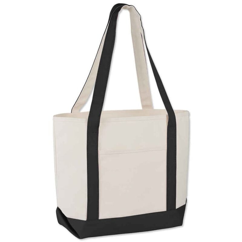 Medium 100% Cotton Boat Tote - Image 3