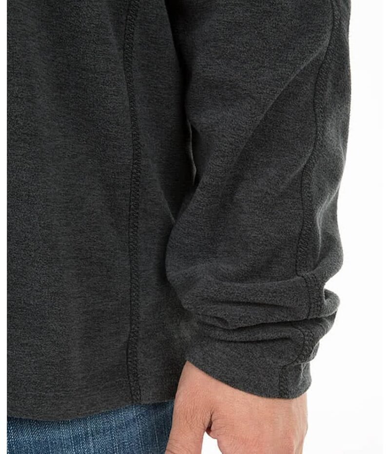 Men's Heather Quarter Zip Microfleece Pullover - Image 3