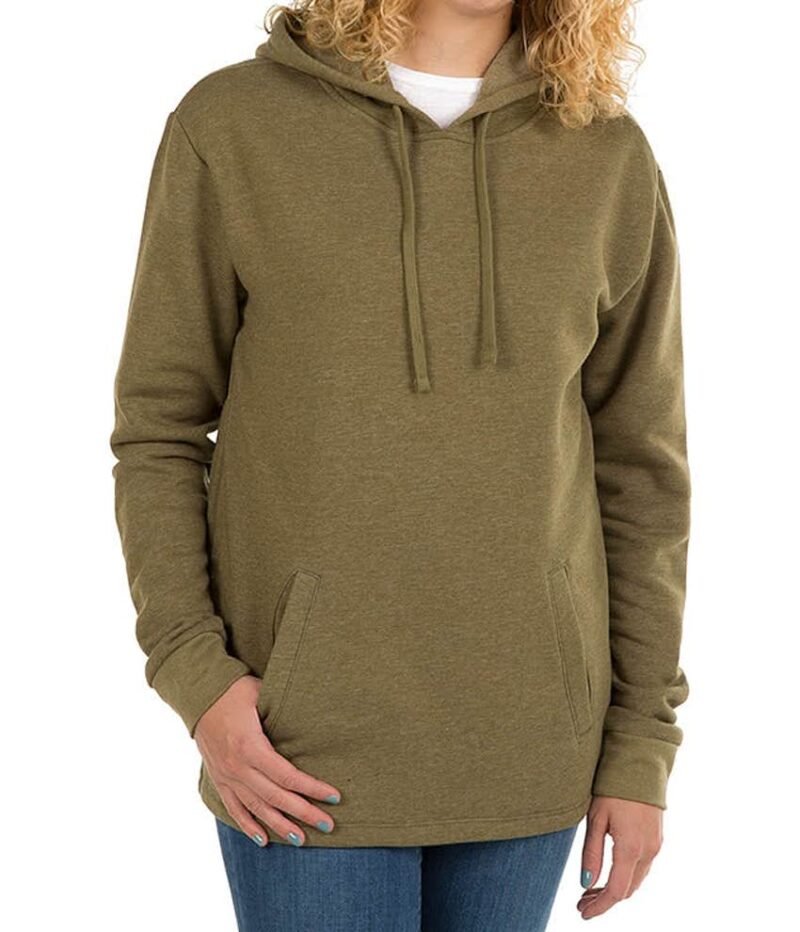 Men's Snow Heather French Terry Pullover Hoodie - Image 3