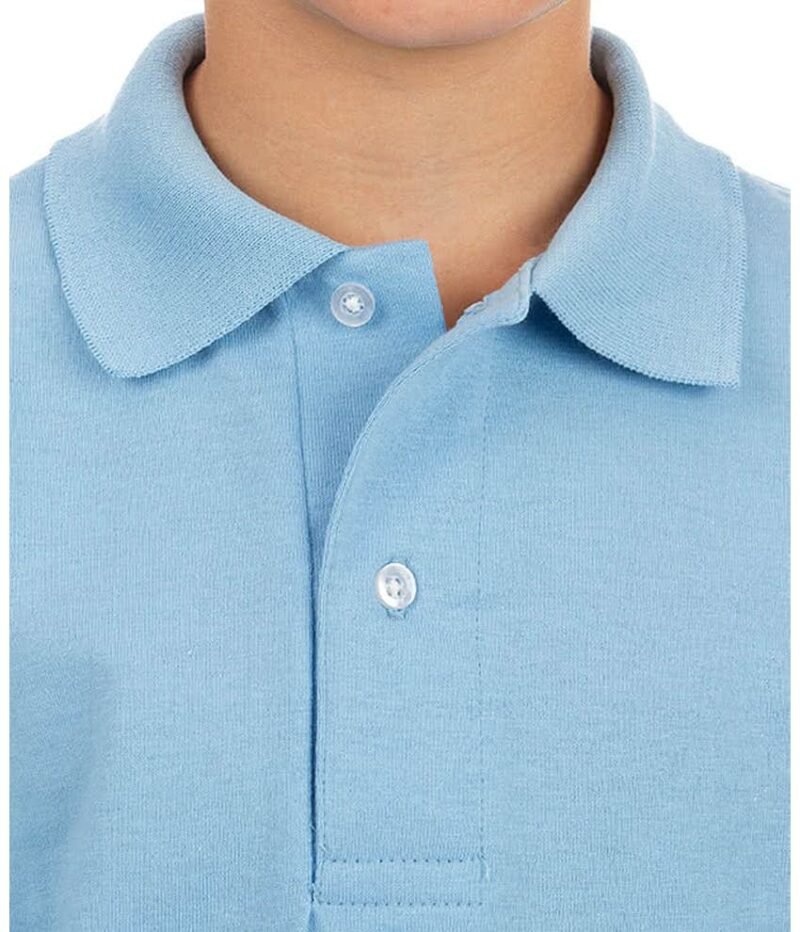 Boys 50% Cotton 50% Polyester Jersey Polo - Image 3