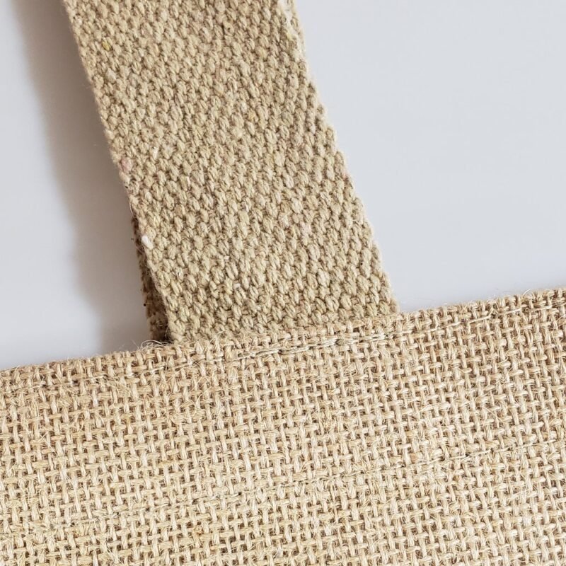 Daily Use Deluxe Jute Burlap Tote Bags with Cotton Interior - Image 3