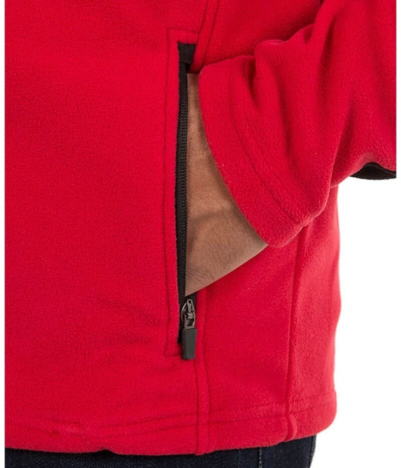 Men's Colorblock Full Zip Microfleece Jacket - Image 4