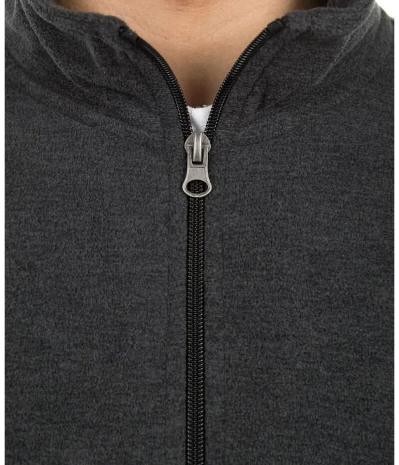 Men's Heather Quarter Zip Microfleece Pullover - Image 4