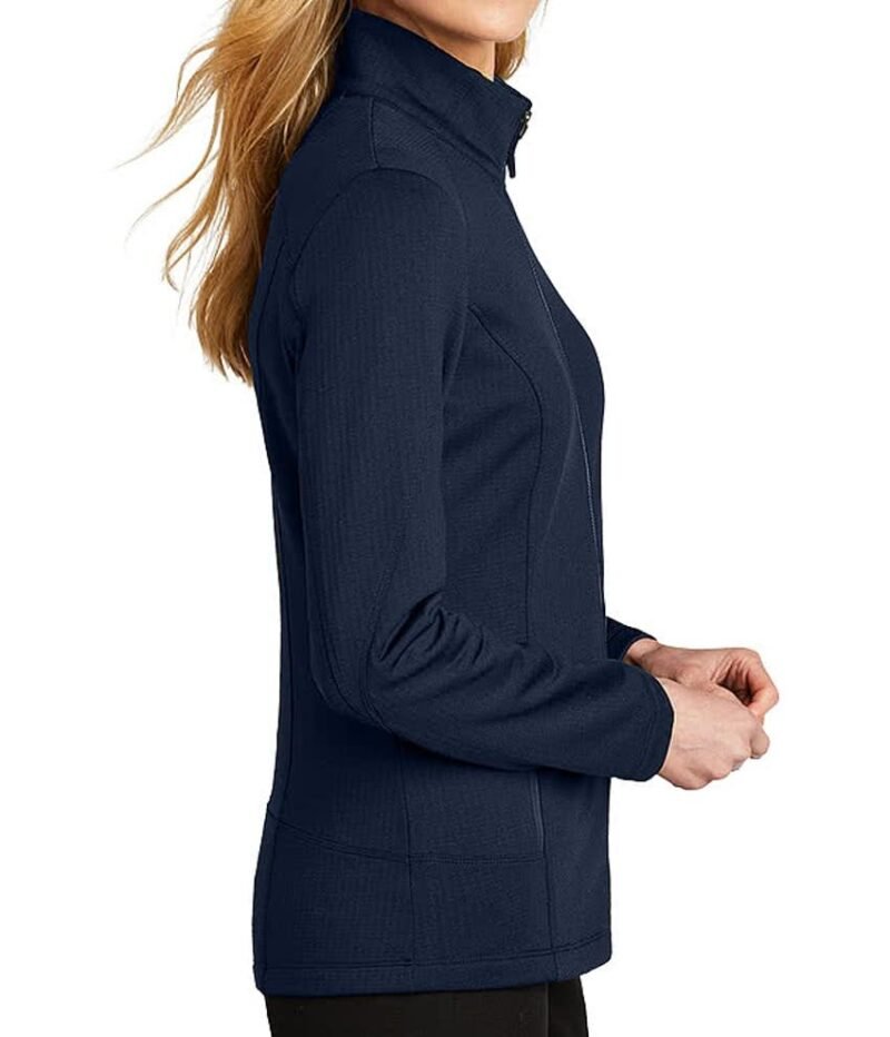 Women's Full Zip Grid Tech Fleece Jacket - Image 4