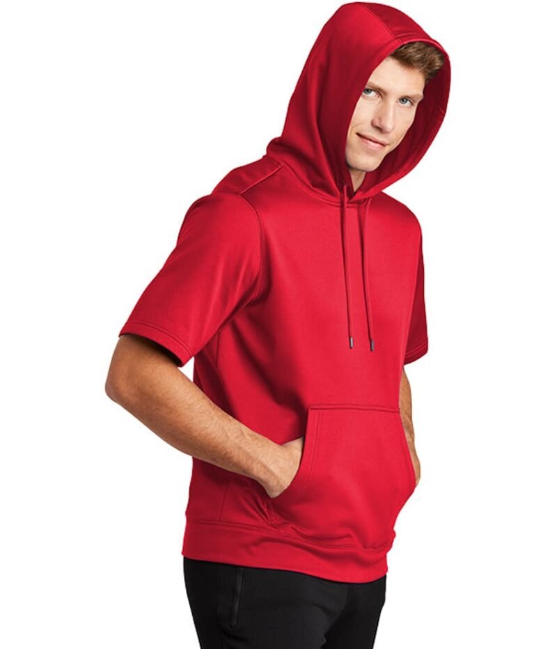 Men's Sport‑Wick Short Sleeve Pullover Hoodie - Image 4