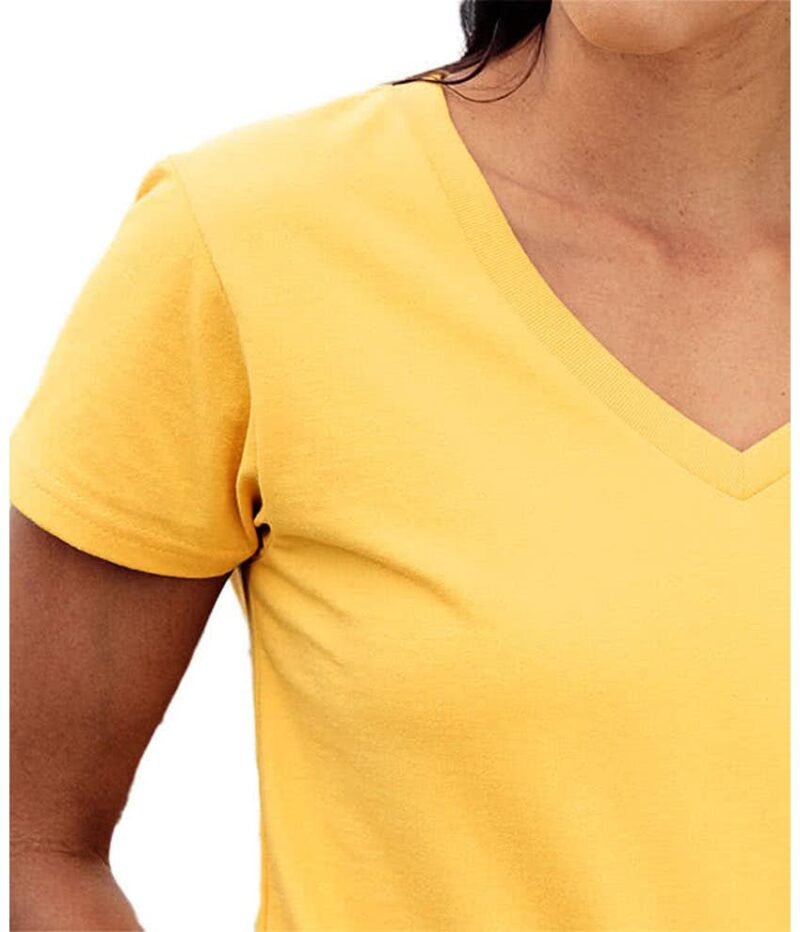 Women's Cotton Re‑Tee V‑Neck T‑shirt - Image 4