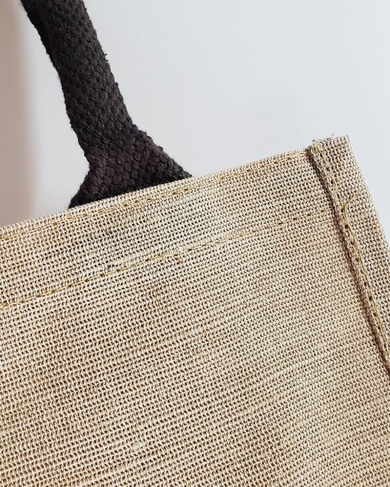 Cute Burlap Bags -Totes (Jute & Cotton Blend) - Image 4