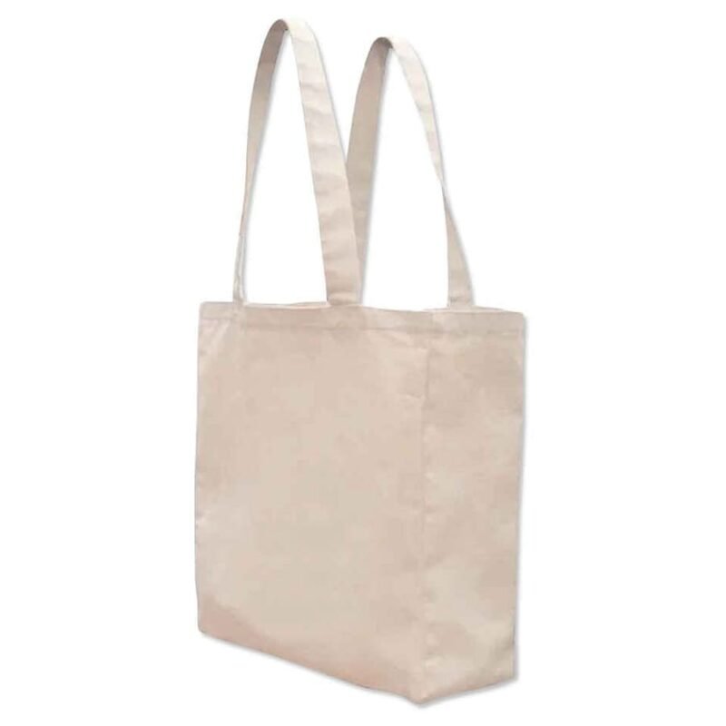 100% Organic Cotton Gusseted Tote - Image 4