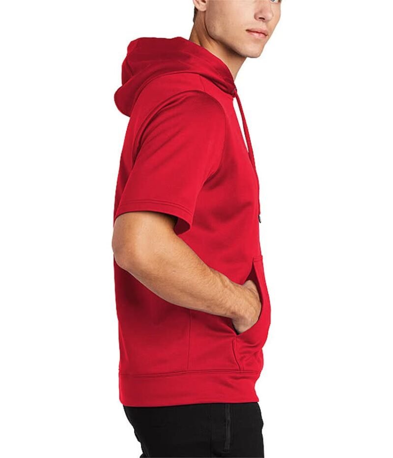 Men's Sport‑Wick Short Sleeve Pullover Hoodie - Image 5