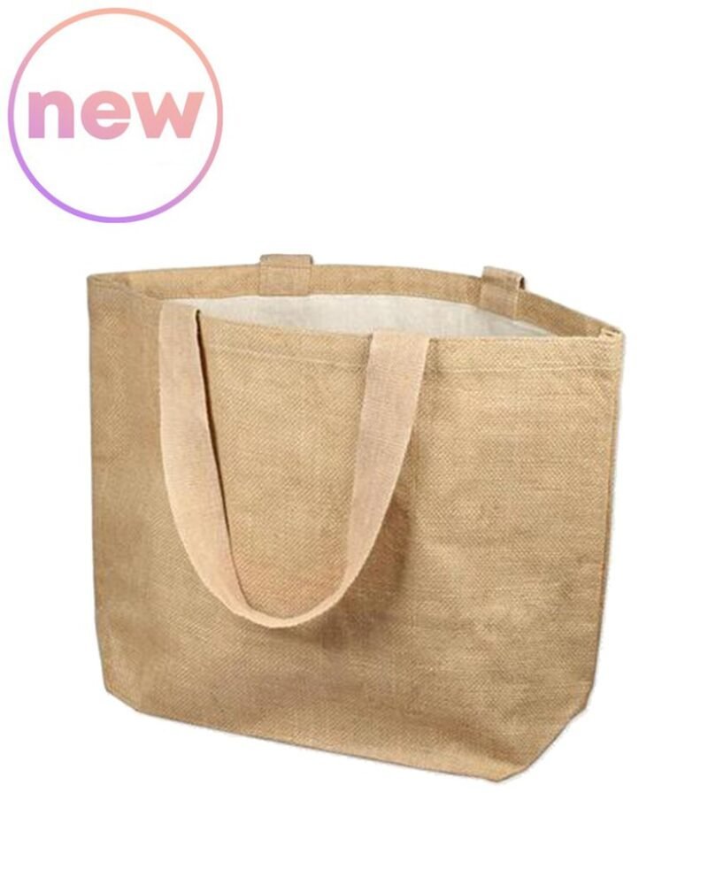 Daily Use Deluxe Jute Burlap Tote Bags with Cotton Interior - Image 5