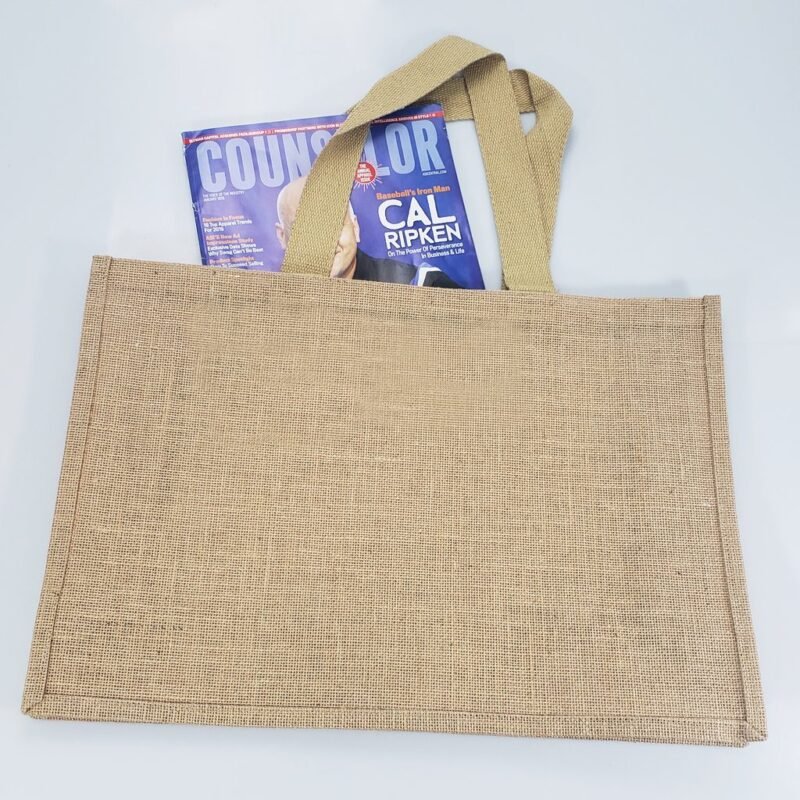 Extra Large Jute - Burlap Shopping Tote Bags - Image 6