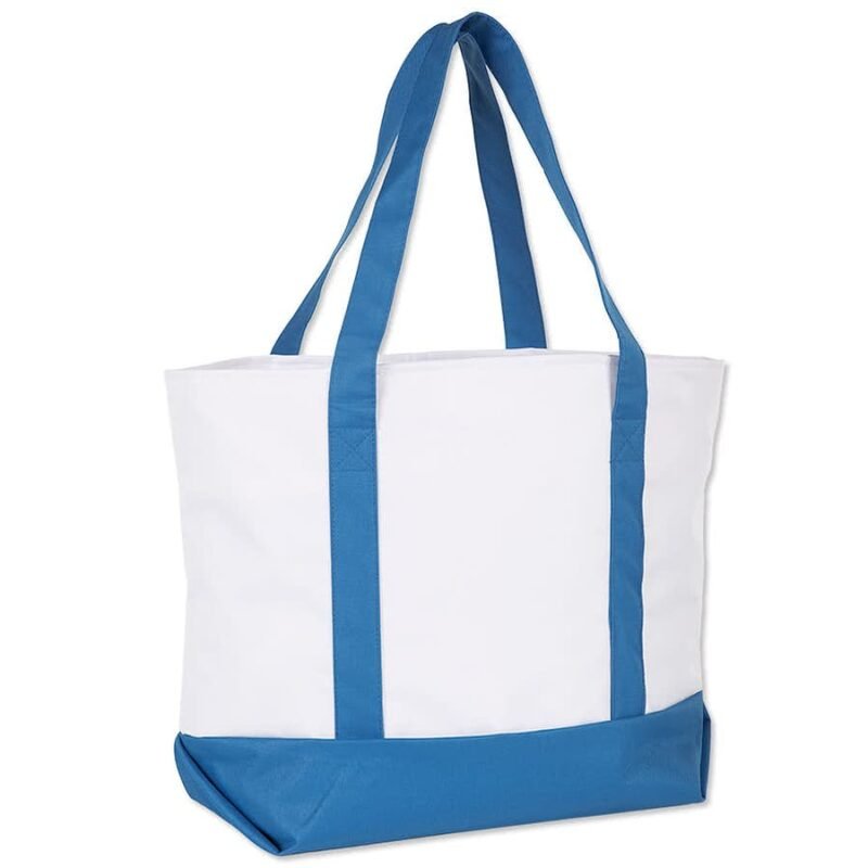 Large Poly Zippered Boat Tote - Image 5