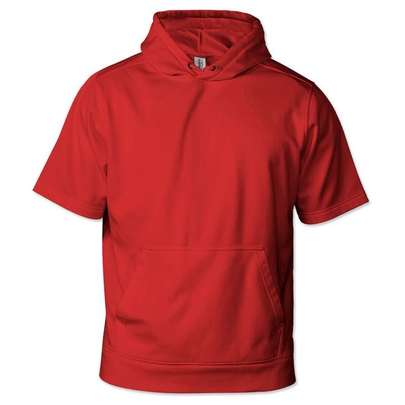 Men's Sport‑Wick Short Sleeve Pullover Hoodie - Image 6