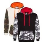 Men’s Camo Colorblock Pullover Hoodie