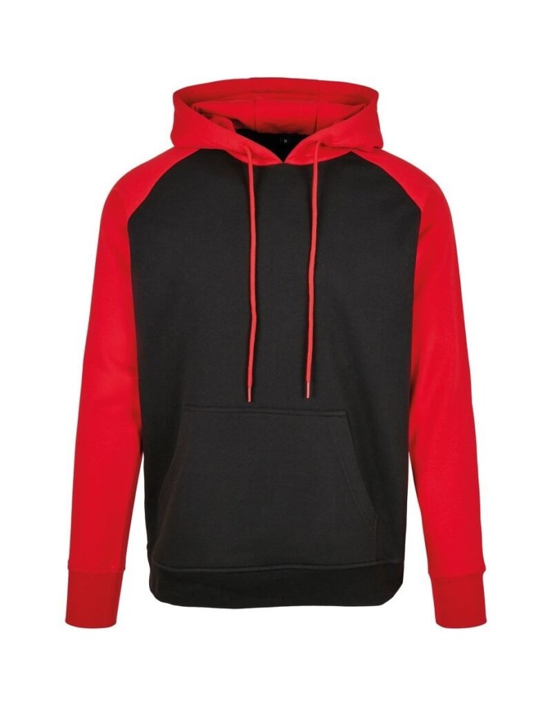 Men's Raglan 50% Cotton 50% Polyester Pullover Hoodie - Image 3