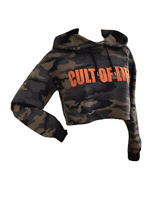 Women’s Camo Cropped Hoodie