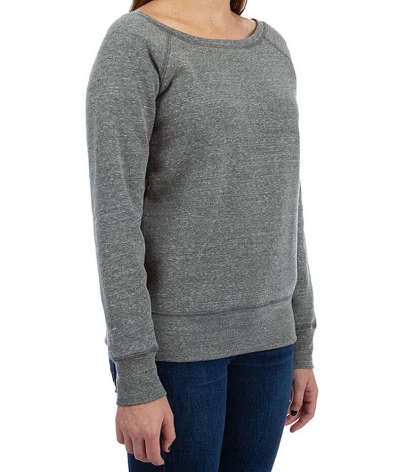 Women's Tri‑Blend Wide Neck Sweatshirt