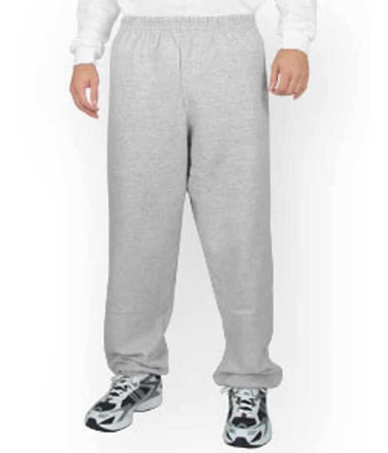 Men's 50% Cotton 50% Polyester Closed Bottom Sweatpants