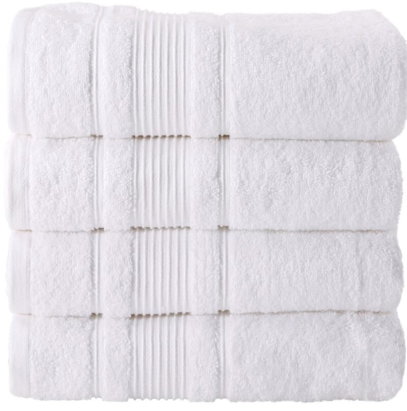 4 Piece Cotton Bath Towel Set - Image 10