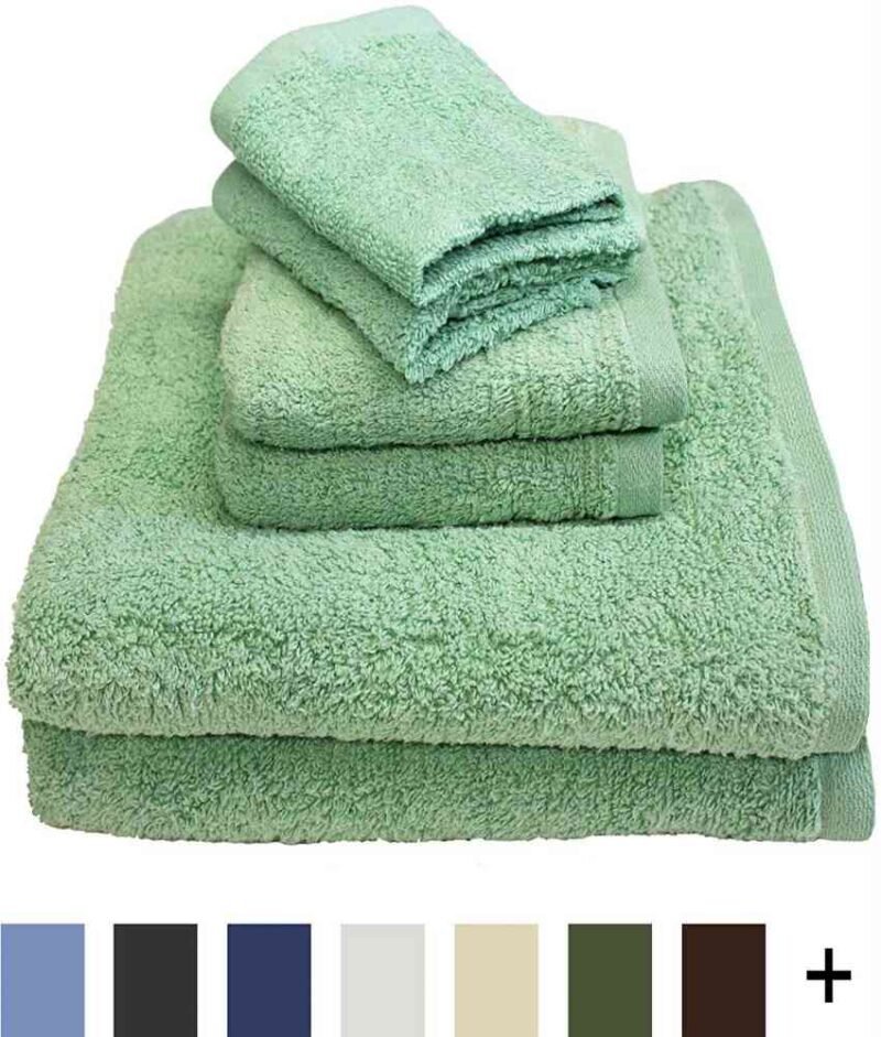 6 Piece 100% Cotton Towel Set