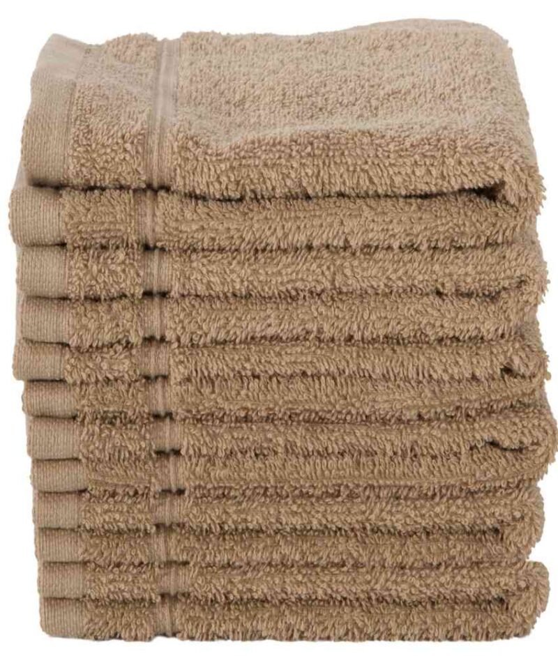 6 Piece 100% Cotton Washcloth Towel Set