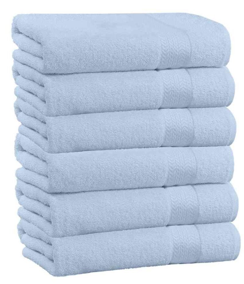 6 Piece 100% Cotton Bath Towel Set