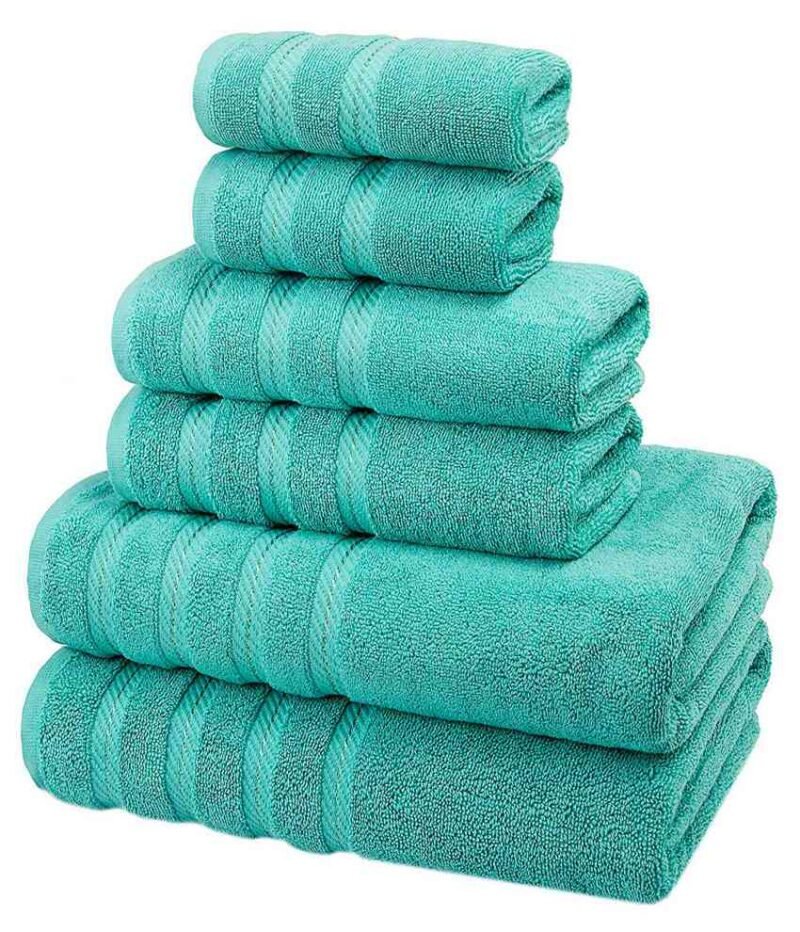 6 Piece Cotton Towel Set