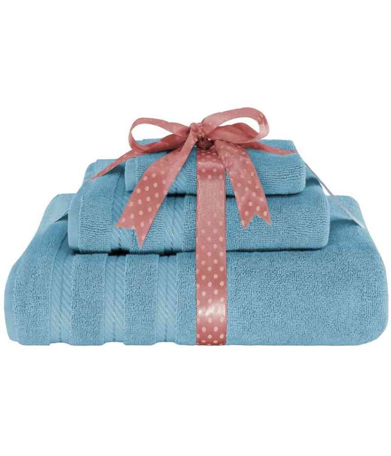 3 Piece 100% Cotton Towel Set