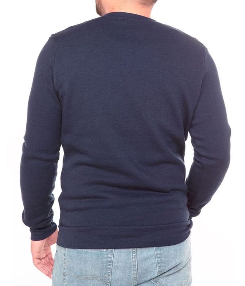 Men's Solid 50% Cotton 50% Polyester Crewneck Sweatshirt - Image 2