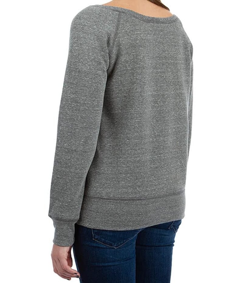 Women's Tri‑Blend Wide Neck Sweatshirt - Image 2