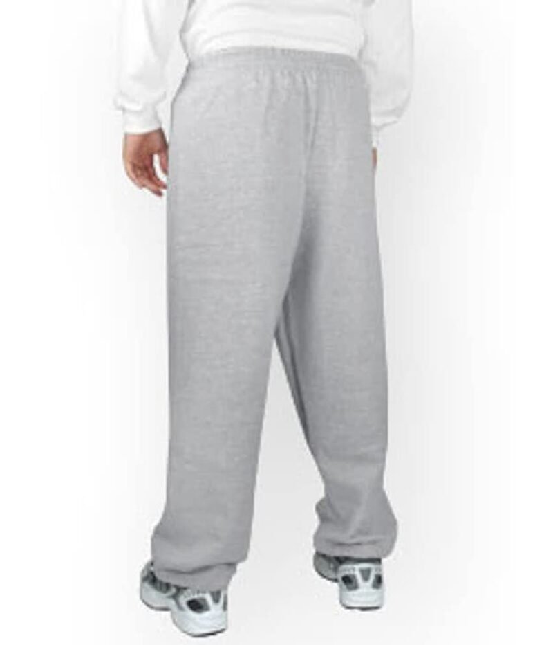 Men's 50% Cotton 50% Polyester Closed Bottom Sweatpants - Image 2