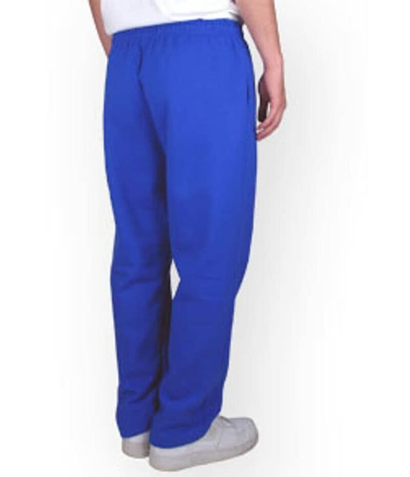 Men's 50% Cotton 50% Polyester Open Bottom Sweatpants - Image 2