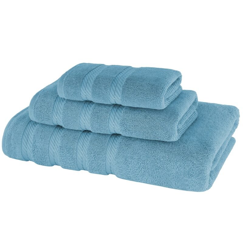 3 Piece 100% Cotton Towel Set - Image 2