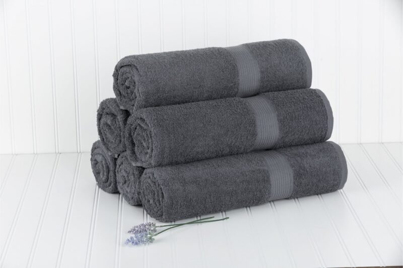 Dobby Border 100% Cotton Bath Towel - Image 2