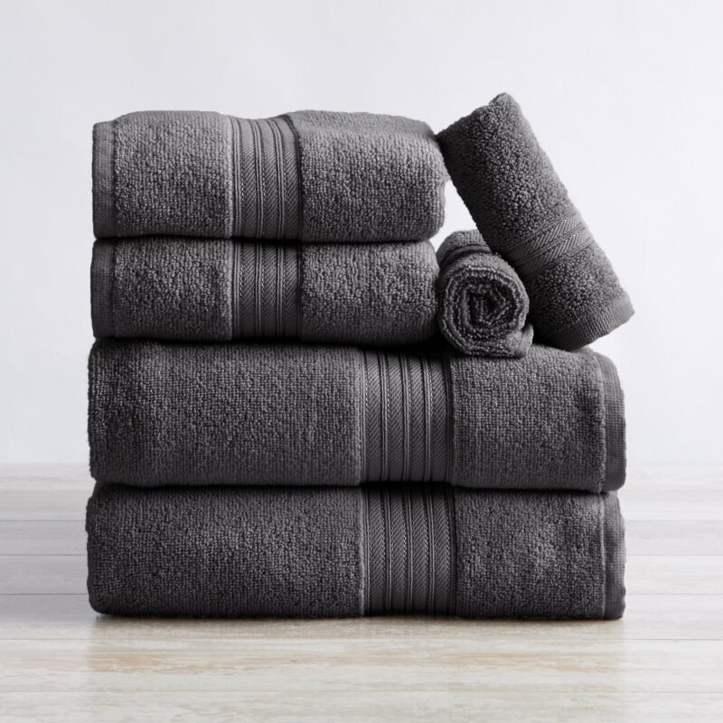 6 Piece 100% Cotton Towel Set - Image 3