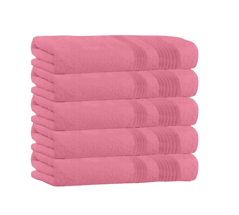 5 Piece 100% Cotton Bath Towel Set - Image 4