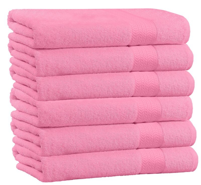 6 Piece 100% Cotton Bath Towel Set - Image 4