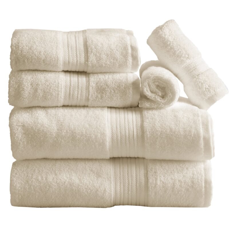 6 Piece 100% Cotton Towel Set - Image 4