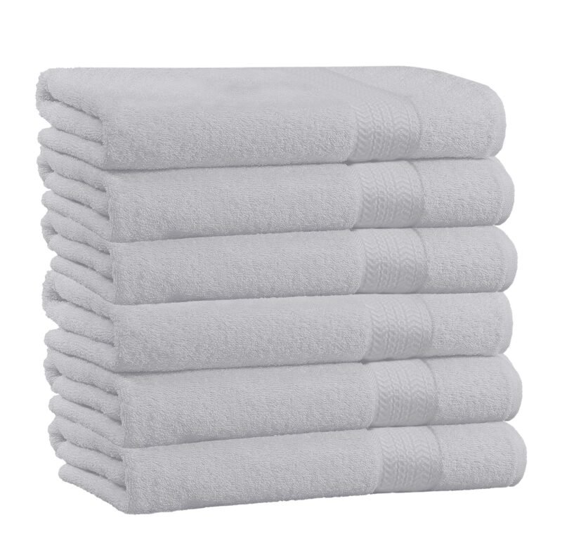 6 Piece 100% Cotton Bath Towel Set - Image 5