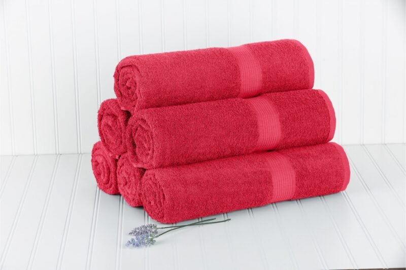 Dobby Border 100% Cotton Bath Towel - Image 6