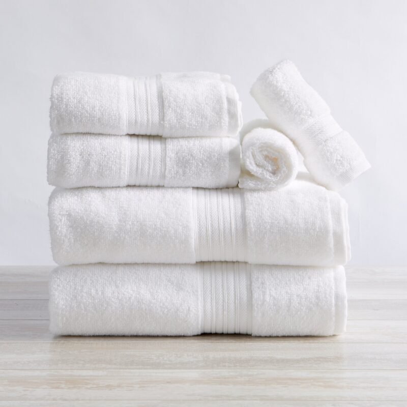 6 Piece 100% Cotton Towel Set - Image 6