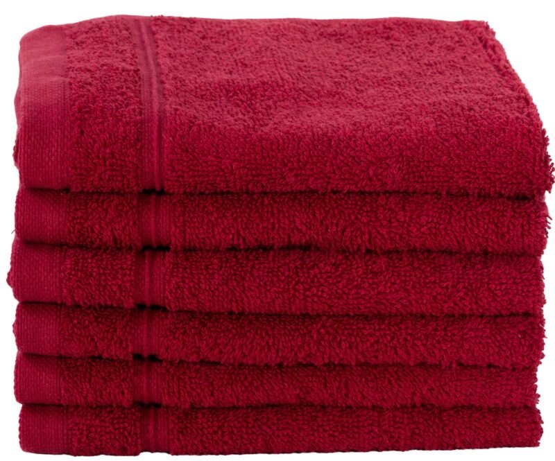 6 Piece 100% Cotton Washcloth Towel Set - Image 6