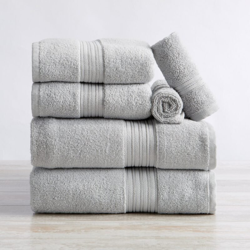 6 Piece 100% Cotton Towel Set - Image 7