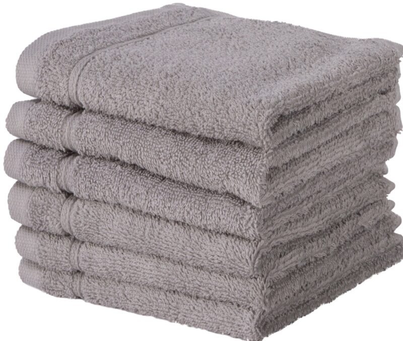 6 Piece 100% Cotton Washcloth Towel Set - Image 7