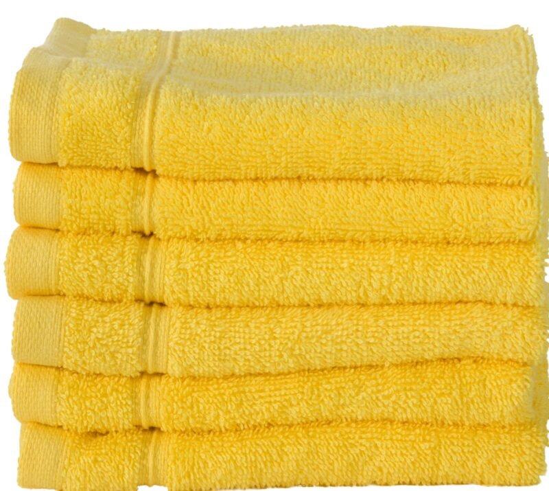 6 Piece 100% Cotton Washcloth Towel Set - Image 8