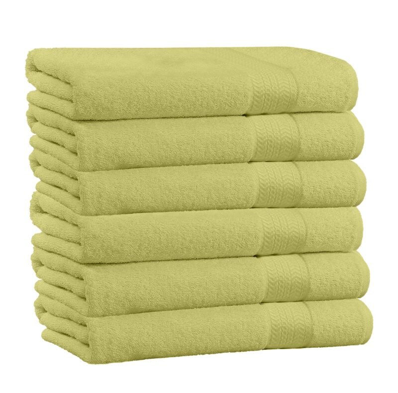 6 Piece 100% Cotton Bath Towel Set - Image 8