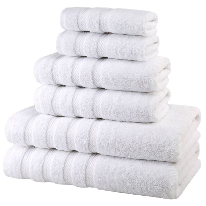 6 Piece Cotton Towel Set - Image 8