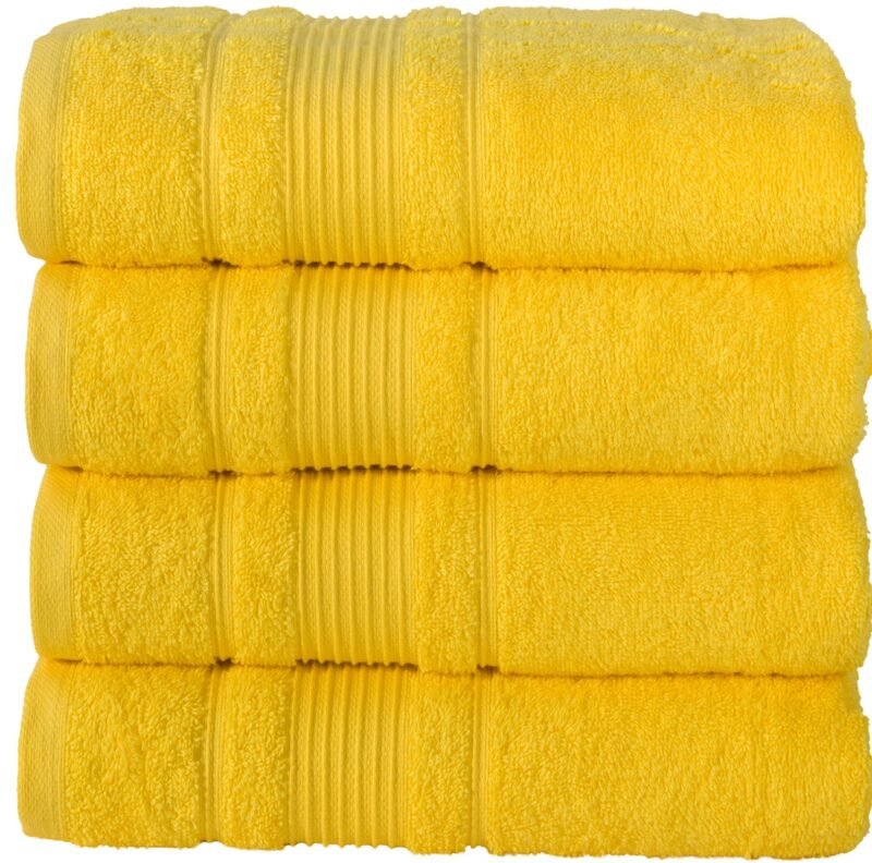 4 Piece Cotton Bath Towel Set - Image 9